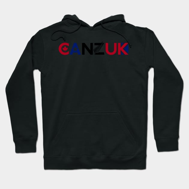 CANZUK - Symbols and National Colours Hoodie by CANZUK